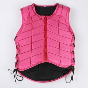 Chaleco Protector Ecuestre Ligero y Acolchado con Cierre Frontal y Cordones Laterales Ajustables para Entrenamiento de Equitación - Product Image 6