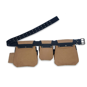 Custom OEM/ODM Heavy Duty Premium Leather Carpenter <b>Tool</b> <b>Belts</b> with Adjustable Strap Multi-Function & High Capacity - Product Image 2