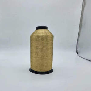 Hilo Metálico de Nylon SHREE VIDHATA JARI Premium, Filamento Zari 110D 5900m 125g, Hilo Brillante de Alta Resistencia 1020, Duradero - Product Image 1