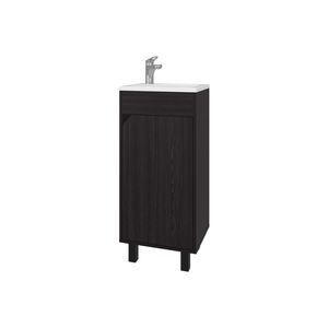 Mobile da Bagno FM FURNITURE in Quarzite Wengue con Lavabo Integrato e Rubinetto - Product Image 3