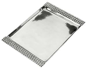 Plateau de service chinois/plateau d'hôtel/plateau de chargeur Offre Spéciale plateau Long polyvalent plateau de service rectangulaire en acier inoxydable plateau d'hôtel - Product Image 1