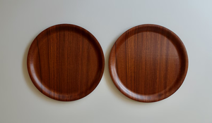Platos redondos de madera para servir, diseño moderno - Product Image 4