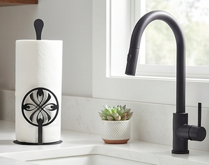 Modern Metal <b>Paper</b> Holder With Circular Design Ideal For <b>Kitchen</b> Free Standing Style For Bathroom Use And <b>Kitchen</b> Use - Product Image 5