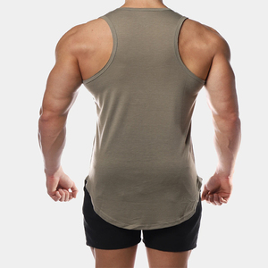 Camiseta sin mangas de punto transpirable con cuello redondo para hombre, informal, para gimnasio, fitness, culturismo, entrenamiento, verano, fresca y de secado rápido - Product Image 5