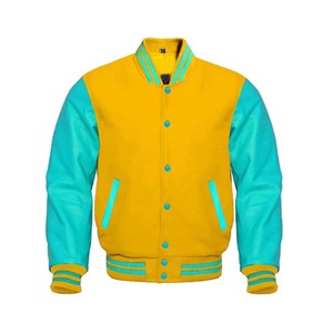 2025 ODM OEM High Quality Custom College <b>Baseball</b> Letterman <b>Jacket</b> <b>Men</b> Logo Embroidery Waterproof Stand Collar Casual Wear - Product Image 5