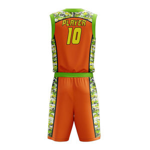 Dernier design, tenue d'équipe taille adulte, uniforme de basketball unisexe, grandes tailles, services OEM, impression par sublimation personnalisée, vente chaude - Product Image 3