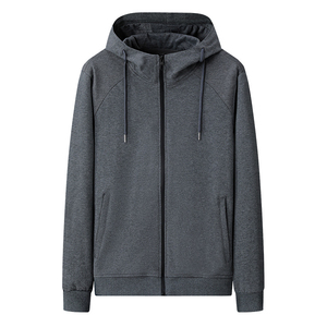 Factory Direct Best Quality Zip-up Hoodies for Men Customized 100% Cotton Winter Plain Dyed basics cotton blended Zip up Hoodie - Product Image 3