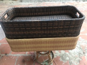 Bandeja Flotante de Ratán Natural con Tejido Suave, Ideal para Servir Junto a la Piscina y Decoración de Interiores de Spa - Product Image 5