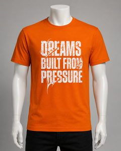T-shirt à manches courtes pour homme HASHBLOOM, orange, col rond, style décontracté, uni, vintage, respirant, séchage rapide, jersey 100% coton - Product Image 3