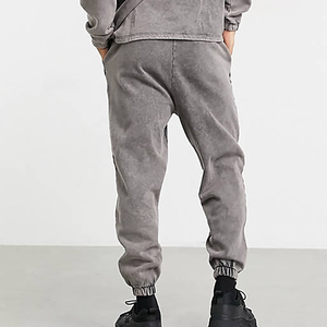 Custom Streetwear Sweatpants Plain Cotton <b>Track</b> Jogger Oversized Baggy Wide Leg Sweat <b>Pant</b> for Men - Product Image 2