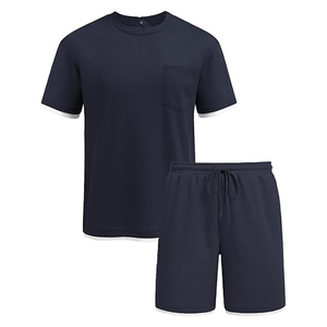 Custom Mens Streetwear <b>Set</b> Manufacturer Cotton T Shirt Cargo Shorts OEM Private Label Bulk - Product Image 6