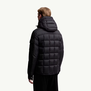 <b>Men's</b> Casual Winter <b>Canvas</b> <b>Jacket</b> with Stand Collar Front Logo Full Zipper Waterproof Hooded Breathable Anti-Wrinkle Quick Dry - Product Image 3
