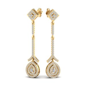 REYES New Design 925 Sterling <b>Silver</b> Moissanite <b>Dangle</b> Drop <b>Earrings</b> For Women High Quality Wedding Gift Jewelry For Bridal - Product Image 6