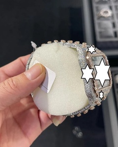 Nuevo Diseño, Reloj Mecánico de Acero Inoxidable Hecho a Mano con Diamantes Moissanite, Unisex, Estilo Hip Hop, Regalo, Vendedor Indio - Product Image 2