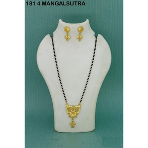 Vente en gros plaqué or formant pendentif long Mangalsutra usage quotidien finition or Mangalsutra mariage traditionnel Mangalsutra - Product Image 5