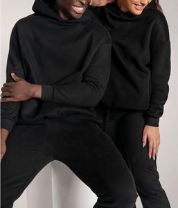 Ensemble de Sweat-shirt unisexe, 2 pièces de haute qualité, en polaire, tenue de sport, pour l'hiver, - Product Image 4