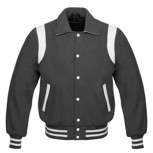 Trendy Men`s Custom Windproof Fleece Varsity <b>Jacket</b> Unisex Custom Embroidery Logo Premium High Street <b>Jackets</b> Bulk OEM Supplier - Product Image 1