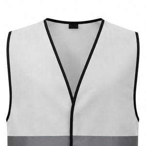 Gilet de sécurité haute visibilité respirant avec bandes réfléchissantes et logo personnalisé, fabrication de qualité supérieure à prix abordable - Product Image 5