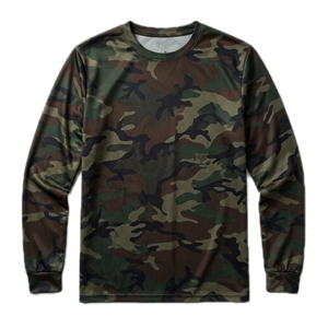 เสื้อยืดแขนยาวลายพรางสำหรับผู้ชาย ขายส่ง เสื้อยืดแขนยาวลายพรางสำหรับการล่าสัตว์ แห้งเร็ว เหมาะสำหรับกิจกรรมกลางแจ้งในฤดูร้อน - Product Image 1