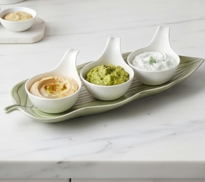 Plateau de service élégant fait main en forme de feuille verte, finition polie, plat décoratif pour la maison, les mariages, les événements, les restaurants et les cadeaux - Product Image 4