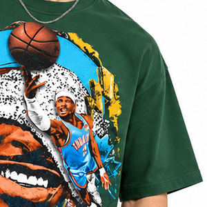 Camisetas Unisex con Estampado Gráfico, 100% Algodón, 300 GSM, Impresión Puff, Fabricación Personalizada, Impresión OEM ODM, Pedidos al por Mayor, Fabricante de Ropa - Product Image 6