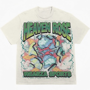 Camiseta Oversize de Algodón 100% con Gráfico Gótico Oscuro de Demonio para Hombre, Estilo Urbano Pesado, Estampado Serigrafiado, Venta al por Mayor OEM B2B - Product Image 2