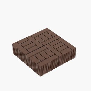 Piastrelle a incastro H Style da 12 pollici per patio e terrazza, installazione rapida e semplice di piastrelle per pavimenti interni/esterni, classe C. - Product Image 6