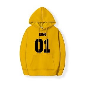 Venta al por mayor unisex multicolor jersey de gran tamaño Sudadera con capucha impresa personalizada número frontal pantalla hombres mujeres cosecha invierno - Product Image 6