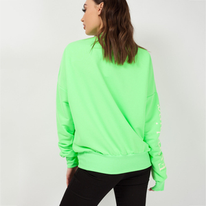Sweat-shirt pour femme imprimé DTG, mélange de polyester et de coton, col rond décontracté, manches longues, pull personnalisé avec motif graphique, streetwear - Product Image 2