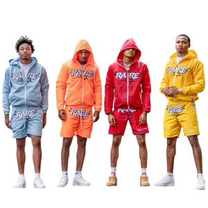 Conjunto Deportivo Satinado Unisex para Hombre, Venta Caliente, Diseño Personalizado ODM, Chaqueta Corta y Pantalones Cortos para Primavera - Product Image 6