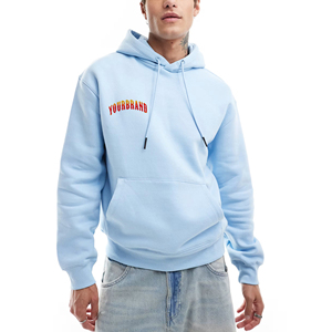 Sudaderas con Capucha Extra Grandes para Hombre, Transpirables, con Hombros Caídos, Color Sólido, Logotipos Impresos Personalizados, Bordados, Lavado a la Piedra, 100% - Product Image 1