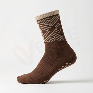 Chaussettes pour hommes à motif géométrique, tricotées en laine et nylon, respirantes, pour un usage quotidien en automne, style classique - Product Image 3