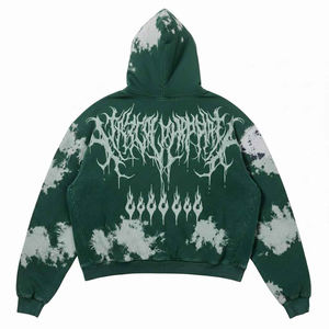 Sweat-shirts délavés à l'acide fabriqués au Pakistan, style streetwear, 100% coton, logo personnalisé sur le devant, coupe ample, streetwear pour hommes - Product Image 5