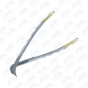 Pince orthodontique manuelle de précision en acier inoxydable de haute qualité pour l'extraction osseuse en chirurgie buccale et le retrait de couronnes dentaires - Product Image 3