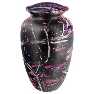 Urnas de cremación para adultos de aluminio clásico de alta calidad con adhesivo, urnas funerarias metálicas con acabado para cenizas humanas - Product Image 1