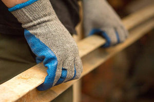 Gants de travail unisexes à doigts entiers, thermiques, antidérapants, compatibles avec les écrans tactiles, en polyester, nylon, revêtement en polyuréthane, pour le sport, le cyclisme - Product Image 4