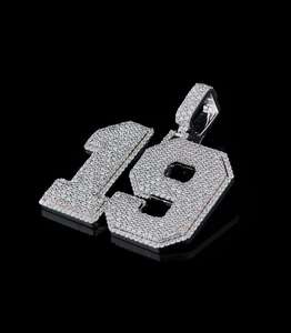 จี้ฮิปฮอปประดับโมอิสซาไนต์ทรงบริลเลียนต์คัท คุณภาพพรีเมียม VVS เคลือบเงินแท้ 925 จาก Starspire Jewels ดีไซน์ขอบเรียบเนียนเงางาม - Product Image 6