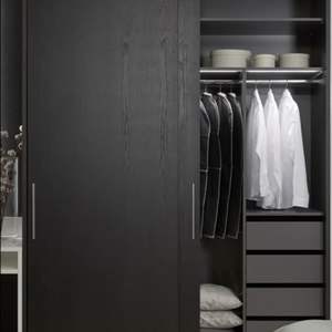 Armario Modular Moderno Personalizado JY Project, Armario de Almacenamiento de Madera Blanca, Puerta Corredera Extensible, Perchas Mixtas - Product Image 6