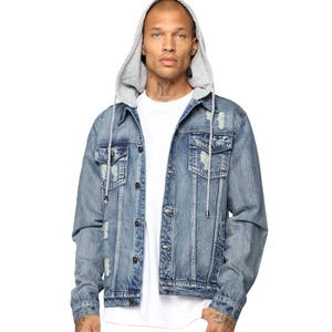 Nouvelle mode automne hiver veste en jean à manches longues en coton noir pour hommes veste en jean - Product Image 1