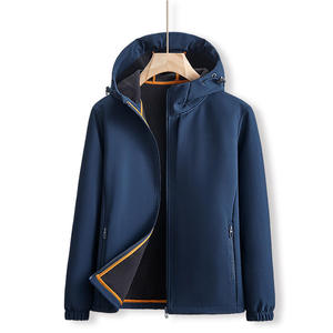 Chaqueta Softshell para Hombre, Cortavientos, Repelente al Agua, Transpirable, Ligera, para Senderismo, Camping, Deportes al Aire Libre, para Todo Tipo de Clima - Product Image 2