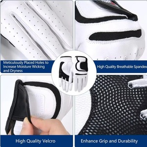 Men Breathable Golf Glove All Premium Soft Cabretta Leather Enhance Grip and Durable <b>Light</b> Weight Long Lasting Hand Fit Sports - Product Image 3