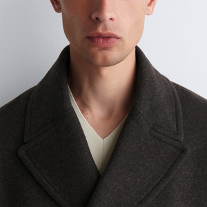 Manteau long en laine pour homme de qualité supérieure, à double boutonnage, épais, à manches longues, élégant, pour l'automne et l'hiver - Product Image 3