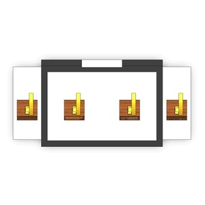 Expositor de Ropa Clásico Tipo Escalera para Mostrador, Fácil de Montar, para 4 Muestras - Product Image 3