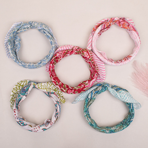 Premium Quality Floral Pattern Cotton Multicolor Bandana Square Scarf Durable Sport Wristband Neck <b>Wrap</b> - Product Image 2