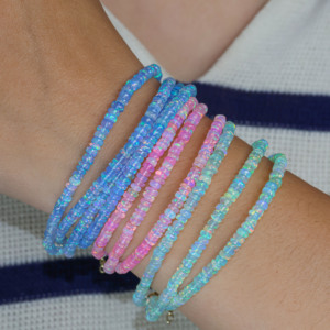 <b>BRACELET</b> 4 STRAND PLAIN BEADED 4 strand beaded <b>bracelet</b> multi strand beaded <b>bracelet</b> plain beaded <b>bracelet</b> layered <b>bead</b> <b>bracelet</b> - Product Image 3