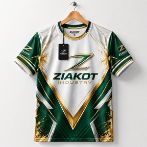 เสื้อยืด ZIAKOT ดีไซน์ใหม่สำหรับผู้ชาย ลายพิมพ์ 3 มิติ สีเหลืองรอยัล ลายต้นปาล์มฮาวาย เหมาะสำหรับใส่เล่นกีฬาชายหาด - Product Image 4