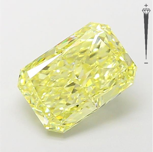 Diamant de laboratoire CVD certifié IGI, 3,04 carats, taille Radiant, couleur Jaune Intense Fantaisie, clarté VVS2, LG 792675455, ROYAL GEMS FOR JEWE - Product Image 4