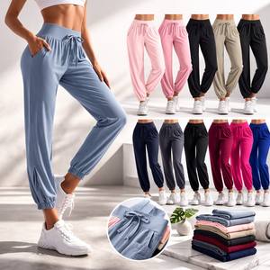 Leggings Deportivos de Yoga para Mujer, Ajustados, de Secado Rápido, para Gimnasio y Running, con Logotipo Personalizable, Color Sólido, Venta al Por Mayor - Product Image 1