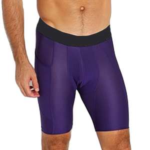 Shorts de compression pour hommes, couleur unie, respirants, séchage rapide, style moderne, look épuré, vêtements de sport, entraînement, course à pied, cyclisme, gym - Product Image 6