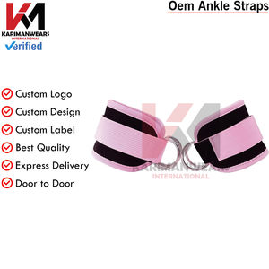 Sangles de cheville de qualité supérieure en gros, ajustement ergonomique pour la protection de la cheville, sangles de jambe rembourrées avec logo personnalisé pour les salles de sport - Product Image 3